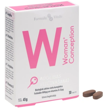 FORMULA VITALE Woman+ Conception tabletes, 30 gab.