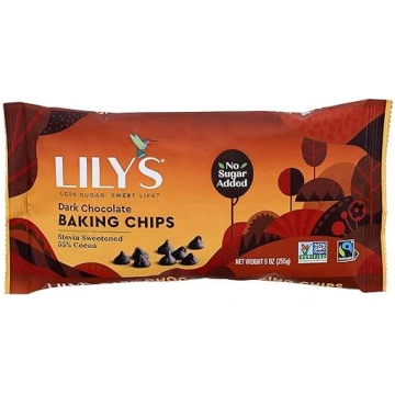 Lilijas tumšā šokolādes Premium cepšanas čipsi, 9 