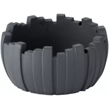 Pelnu trauks no cementa (pelēki melns, 12 cm)