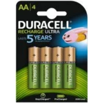 Duracell Rechargeable 2500mAh HR6 AA (LR6), 4-pack