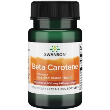 Swanson SWANSON beta karotīns – 100 kapsulas