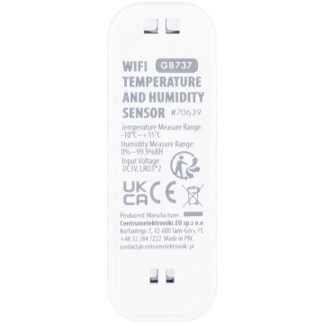 GreenBlue Czujnik temperatury i wilgotnosci WiFi G