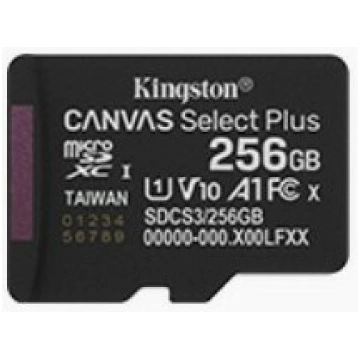 Kingston microSD memory card 256GB Canvas Select+ 