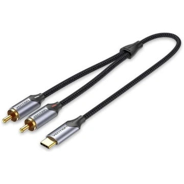 Vention USB-C to 2RCA male audio cable, 2 m | BGUH