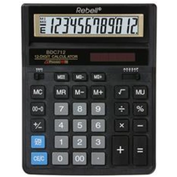 Galda kalkulators REBELL RE-BDC712GL BX