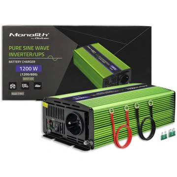 Qoltec Pure Sine Wave Inverter Monolith | battery