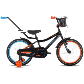 Bērnu velosipēds TABOU Rocket CS ALU, 18"" melni o