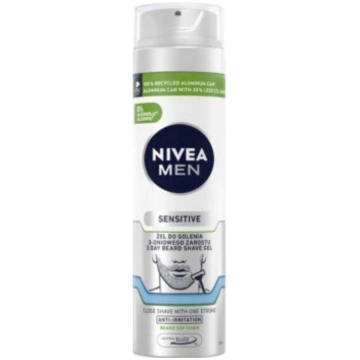 Nivea Men Sensitive 3-Day Beard Skūšanās Gēls 200m