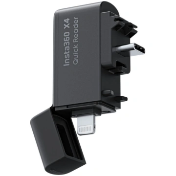 Insta360 X4 Ātrais Karšu lasītājs USB-C, Melns