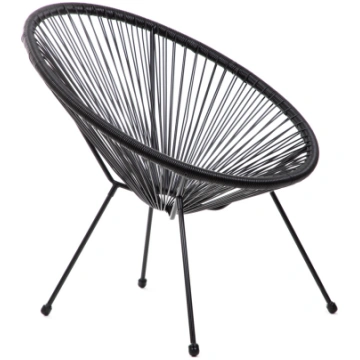Atpūtas krēsls Homla Acapulco Fiesta 891958, melna