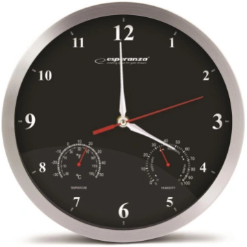 Esperanza EHC008K WALL CLOCK - WASHINGTON - BLACK 