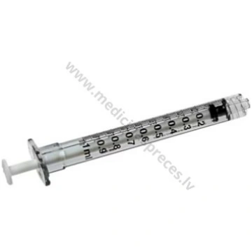 Šļirce 1ml Luer lock, bez adatas, sterila