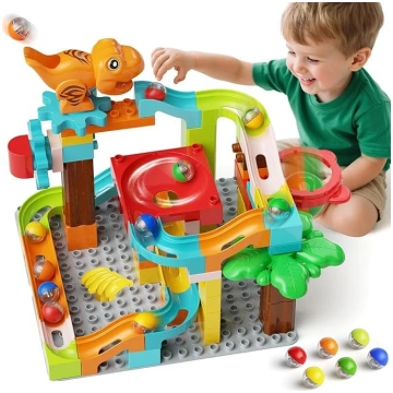 burgkidz Marble Run Building Blocks, 90 gabalu din
