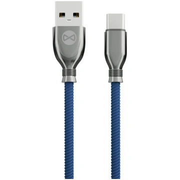 Forever Tornado cable USB - USB-C 1 0 m 3A navy bl