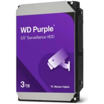 HDD|WESTERN DIGITAL|Purple|3TB|128 MB|3,5"|WD34PUR
