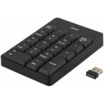 Deltaco TB-144 Wireless Numpad Black klaviatūra TB