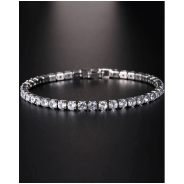 Garnet Tennis Bracelet RIYOVA Jewelry