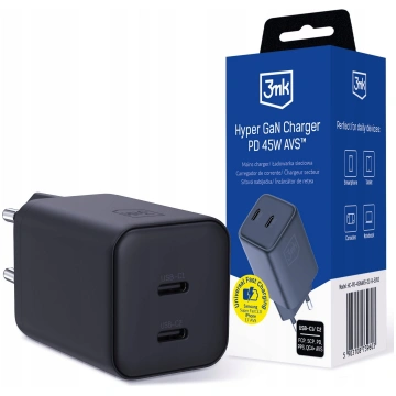 3MK 3mk Hyper Charger PD 45W GaN AVS QC4+ PPS AFC 