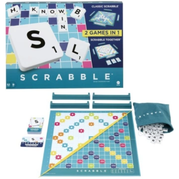 Galda spēle Scrabble Mattel Game 2in1, LV