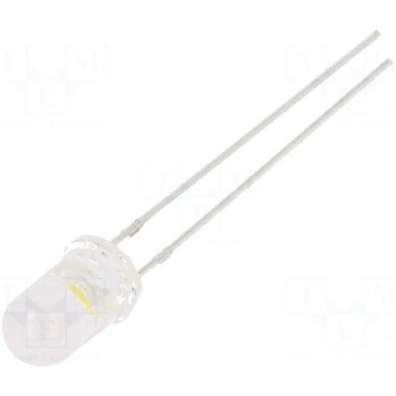 LED | white warm | 5mm | 4200÷5800mcd | 100° | Fro