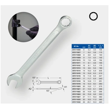 Brilliant Tools 9mm Kombinētā uzgriežņu atslēga