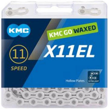 Chain KMC X11EL Silver Waxed, KMC, X11EL Silver Wa