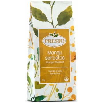 Zāļu beramā tēja PRESTO Mango šerberts, 80 g