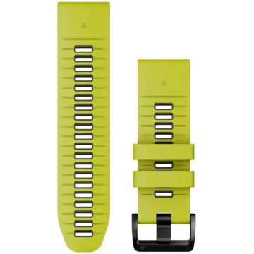 QuickFit 26 Watch Bands, Electric Lime/Graphite Si