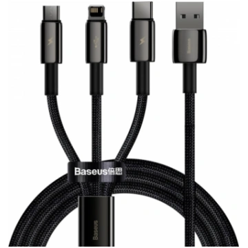 USB cable 3in1 Baseus Tungsten Gold, USB to micro 