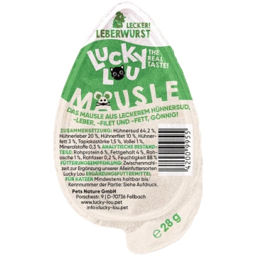 Lucky Lou Mousle Leberwurst 28g - aknu desas pudiņ