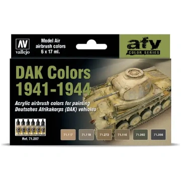 Krāsu komplekts VALLEJO Vallejo DAK Colors 1941-19
