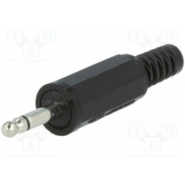 Connector: Jack 2,5mm; plug; male; mono,with strai