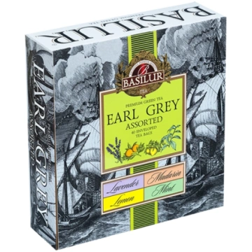 Zaļā tēja BASILUR EARL GREY Assorted 40 EN