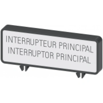 extra rating plate, FR / ES "Interrupteur General 