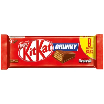 KitKat Chunky Milk Chocolate Bar 9 per pack Nestle