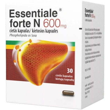 ESSENTIALE FORTE N 600 mg cietās kapsulas, 30 gab