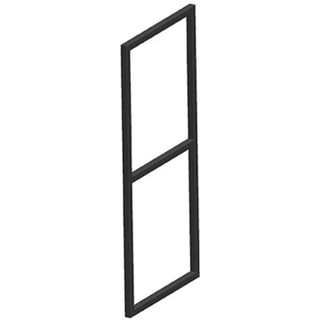 Sienas plaukta rāmis 350 x 734 mm, (melns)