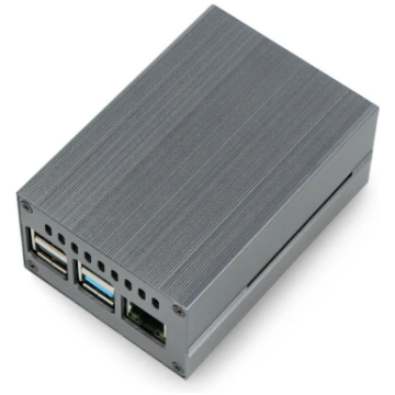 Aluminum case for Raspberry Pi 4B with fan - grey 