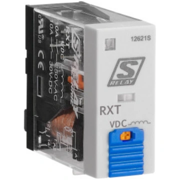 Narrow Industrial Relay, 2 CO, 24VDC, 5A, LED and