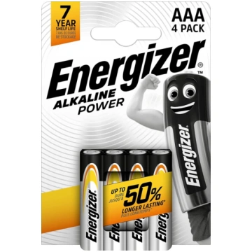 Baterijas Energizer Alkaline AAA 4gab/iep