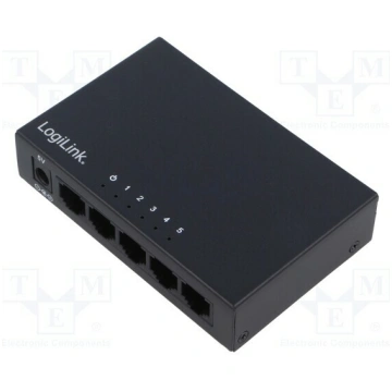 Switch Ethernet; DC socket,RJ45 socket x5; PnP,PoE