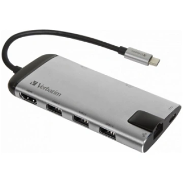 Verbatim USB-C Multiport hub HDMI LAN USB SD Micro
