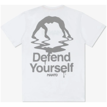 T-shirt Manto White drip