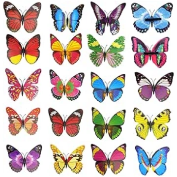 FENGQQKJ Butterfly Decoration with Clip Spring Dec