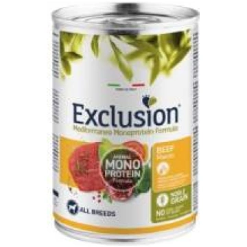 Exclusion Mono Protein Mediterraneo konservi suņie