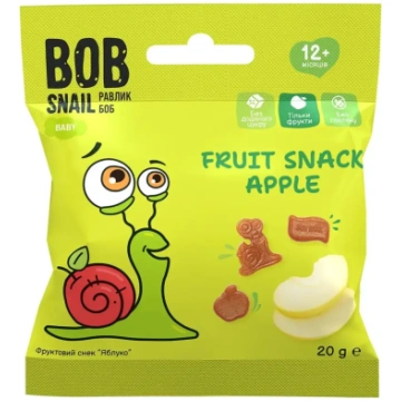 Bob Snail Apple snack, 20g 450-27781
