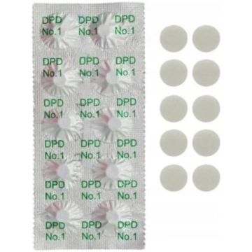 Hlora mērīšanas tabletes GAMIX DPD 1, 10 gab
