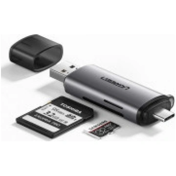 Ugreen USB-A USB-C USB adapteris pelēks (50706) [A
