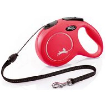 Flexi New Classic S 8m Red troses pavada suņiem, s