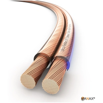 Manax Audio 2x4.0 mm² CCA Copper Cable 1m
